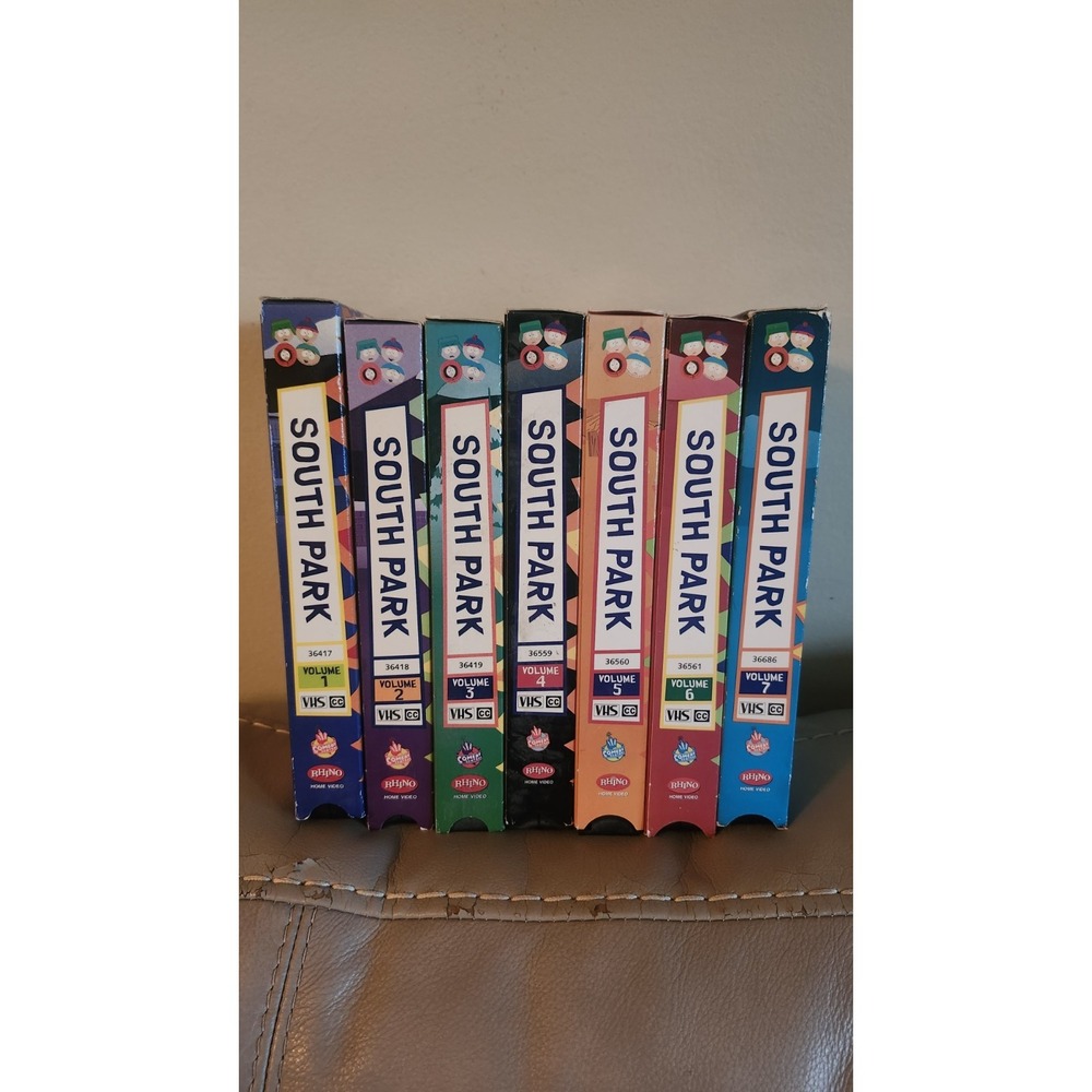 South Park VHS Volumes1, 2,3,4,5,6,7 Very Good Condition Play Tested Good